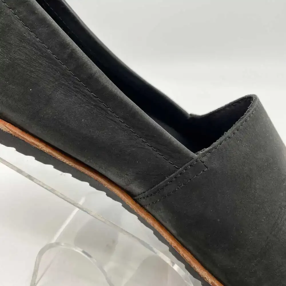 Sorel Black Leather Flats Waterproof Cushioned | Women’s 9.5